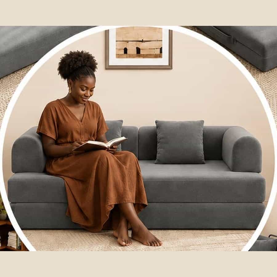 Relaxing on a Mainfoam sofa bed