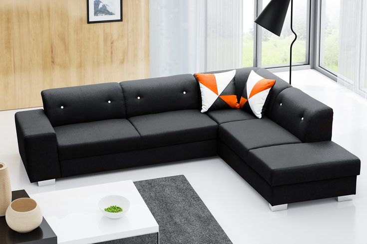 4 Seater Black Leather Chairs For Living Room