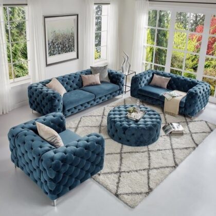 Electric Blue Velvet Set Electric Blue Velvet Set