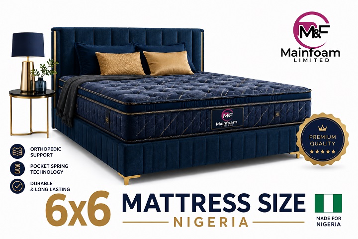 6×6 Mattress Guide for Nigeria: Finding Your Perfect Sleep Space.
