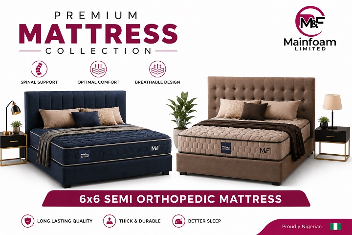 6×6 Semi Orthopedic mattress price in Nigeria(2026)