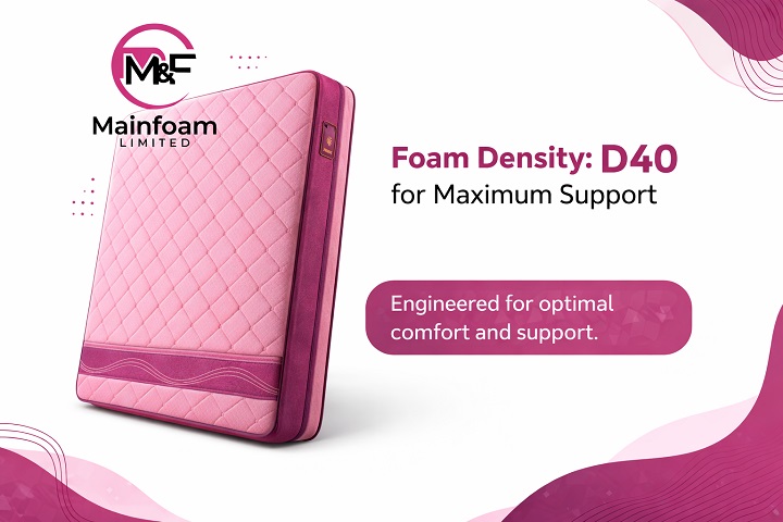 Foam Density- D40 for Maximum Support