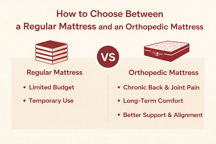 How to Choose Between a Regular Mattress and an Orthopedic Mattress