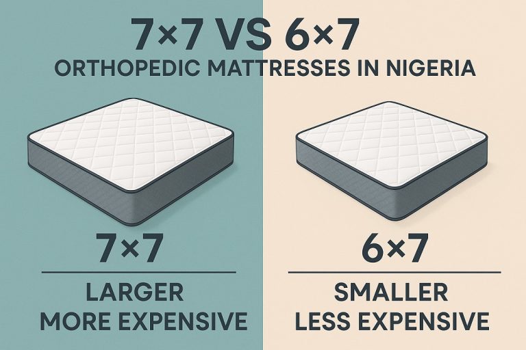 Comparison of 7×7 vs. 6×7 Orthopedic Mattresses in Nigeria
