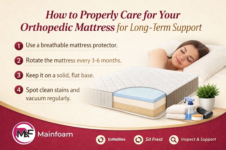 How to Properly Care for Your Orthopedic Mattress for Long-Term Support