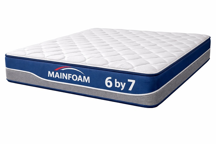 Mainfoam 6 by 7 Mattress – Spacious Comfort and Orthopedic Support