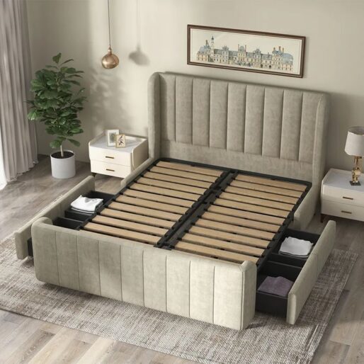 6 by 6 Bed Frame Designs With Storage Best Options in Nigeria