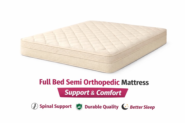 Full Bed Semi Orthopedic Mattress-Comfort Support and Smart Buying Guide