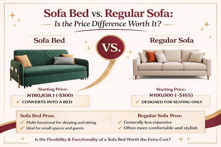 Sofa Bed vs. Regular Sofa: Is the Price Difference Worth It?