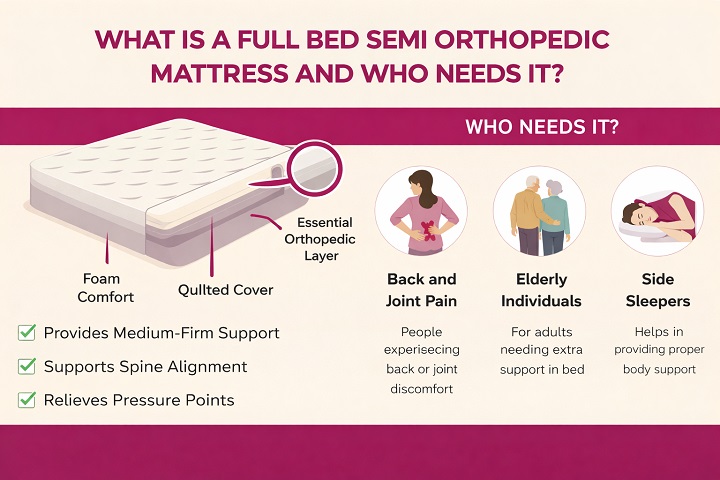What Is a Full Bed Semi Orthopedic Mattress and Who Needs It