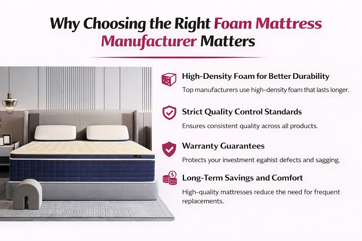 Why Choosing the Right Foam Mattress Manufacturer Matters