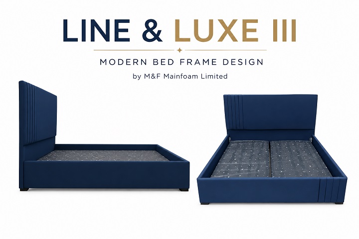 Line & Luxe III — Modern Bed Frame Design by M&F Mainfoam Limited