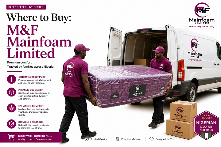 Delivery Van for M&F Mainfoam Limited Quality sleep, better living delivery